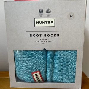 Hunter boots Original light blue socks